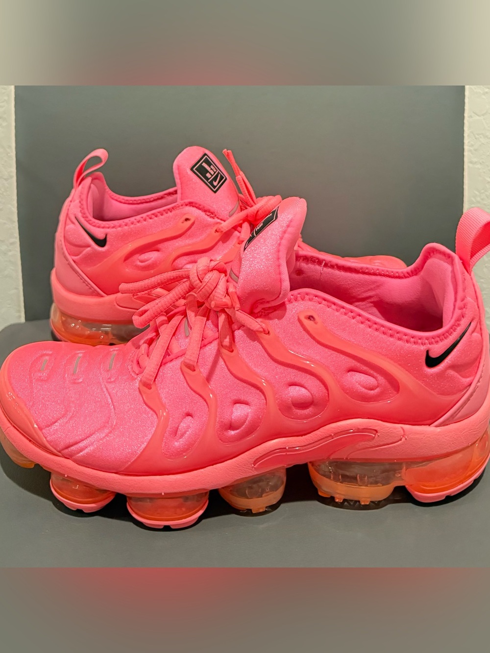 Nike Air VaporMax Plus Sunset Pulse BUBBLEGUM Pink Sneakers Women’s 8.5